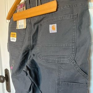NWT Carhartt Double Front Slim Size 12 Grey